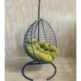 Кресло-кокон Капля Премиум, выбор цвета каркаса и подушки