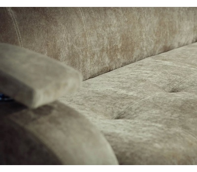 Диван-книжка прямой со спальным местом Лаура (подлокотники аккордион), 220х88 см, ниша,  пружинный блок Боннель, выбор обивки