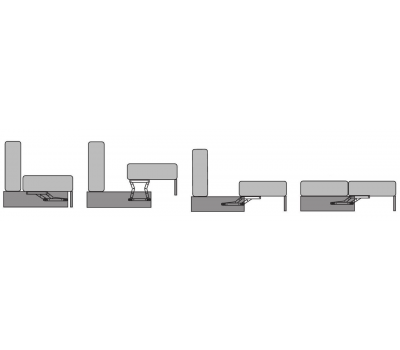 Диван угловой Остин, 350х160 см / независимый пружинный блок / тик-так / выбор обивки
