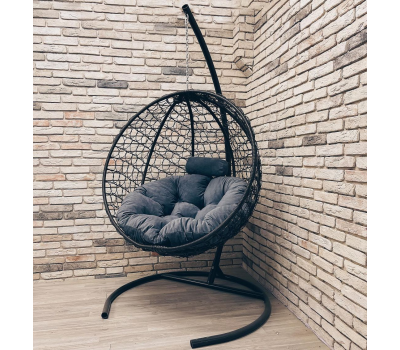 Кресло-кокон Круглое Премиум, выбор цвета каркаса и подушки