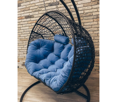 Кресло-кокон Двойной Премиум, выбор цвета каркаса и подушки
