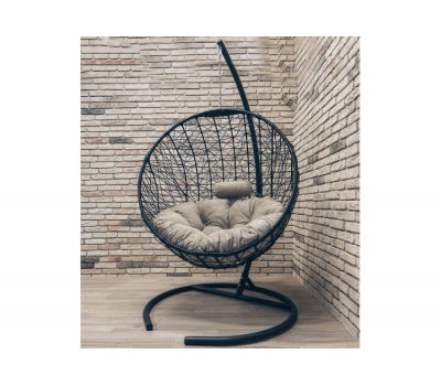 Подвесное кресло кокон Круглое Стандарт, выбор цвета каркаса и подушки