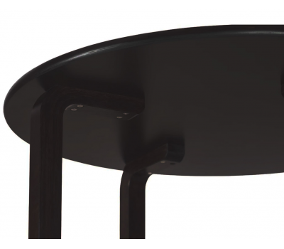 Стол кухонный Мун, D90 см, столешница МДФ, выбор цвета (венге, белый, чёрный)