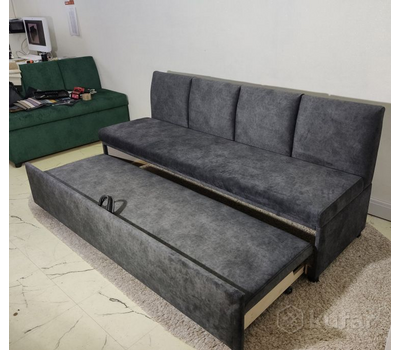 ПОД ЗАКАЗ Кухонная скамья полуугловая со спальным местом Муви СП (под заказ, выбор размера и обивочного материала)