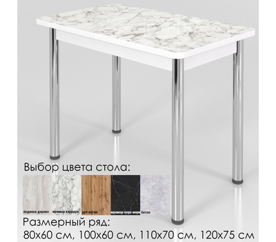 Стол кухонный с обвязкой ПОСТФОРМИНГ (выбор дизайна), столешница 25 мм