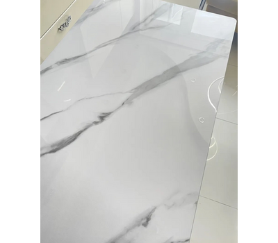 Стол обеденный нераздвижной КЕРАМИЧЕСКИЙ SIGNAL RION / Мрамор белый, Мрамор серый или Мрамор чёрный / 160х90 см