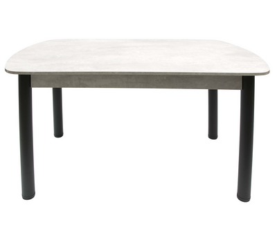 В НАЛИЧИИ! Стол нераздвижной ВВР ЛДСП Камень светлый/опоры черные 110х70 см