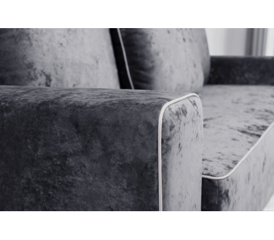 В НАЛИЧИИ! Диван прямой со спальным местом Цезарь мод.4 / еврокнига / независимый пружинный блок /  ВЕЛЮР Санремо 968 (графит)