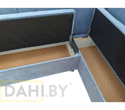 В НАЛИЧИИ! Кухонный уголок Марсель (угол "Г" правый) / велюр бежевый Аура 4 (высокая износостойкость, пропитка от жидкостей, антивандальный)