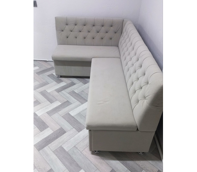 В НАЛИЧИИ! Кухонный уголок со спальным местом Орегон СП, ВЕЛЮР АУРА 05 (115х195 см, угол "7")