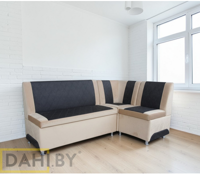 ПОД ЗАКАЗ! Кухонный уголок Оскар 5 (угол "Г" правый или "7" левый) / выбор обивки и размеров