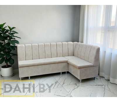 В НАЛИЧИИ! Кухонный уголок со спальным местом Марсель СП, 200х120 см / угол "Г", антивандальный велюр с пропиткой от жидкостей Сальвадор 02