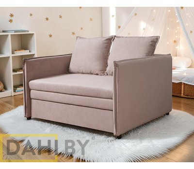 Диван тахта прямой со спальным местом Карапуз мод. 1,  ППУ 10 см, 135х110х73 см