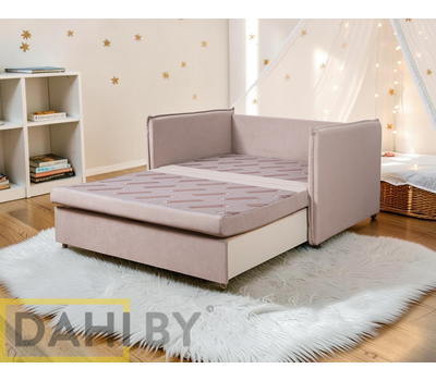 Диван тахта прямой со спальным местом Карапуз мод. 1,  ППУ 10 см, 135х110х73 см