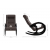 Кресло-качалка Блюз (бежевое, коричневое, серое)