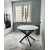 Стол кухонный раздвижной со стеклом Партнёр 100, матовое или глянцевое стекло, фотопечать, размер 100(135) см