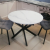 Стол кухонный раздвижной со стеклом Партнёр 100, матовое или глянцевое стекло, фотопечать, размер 100(135) см